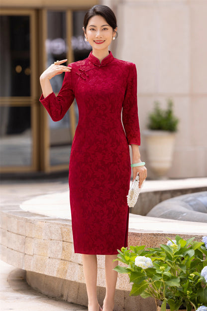 Retro Republic of China Style Qipao – Toasting & Family Occasion Dress
