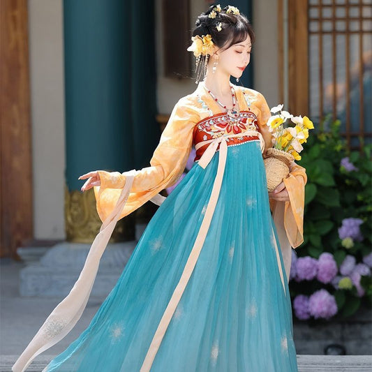 Oriental Fairy Hanfu Set — Lightweight Tang Inspired Ru Skirt