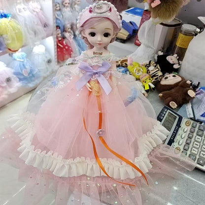 New30Centimeter Music Wedding Dress Barbie Doll Hanfu Singing Storytelling Plush Toy Girl Gift Children's Toy