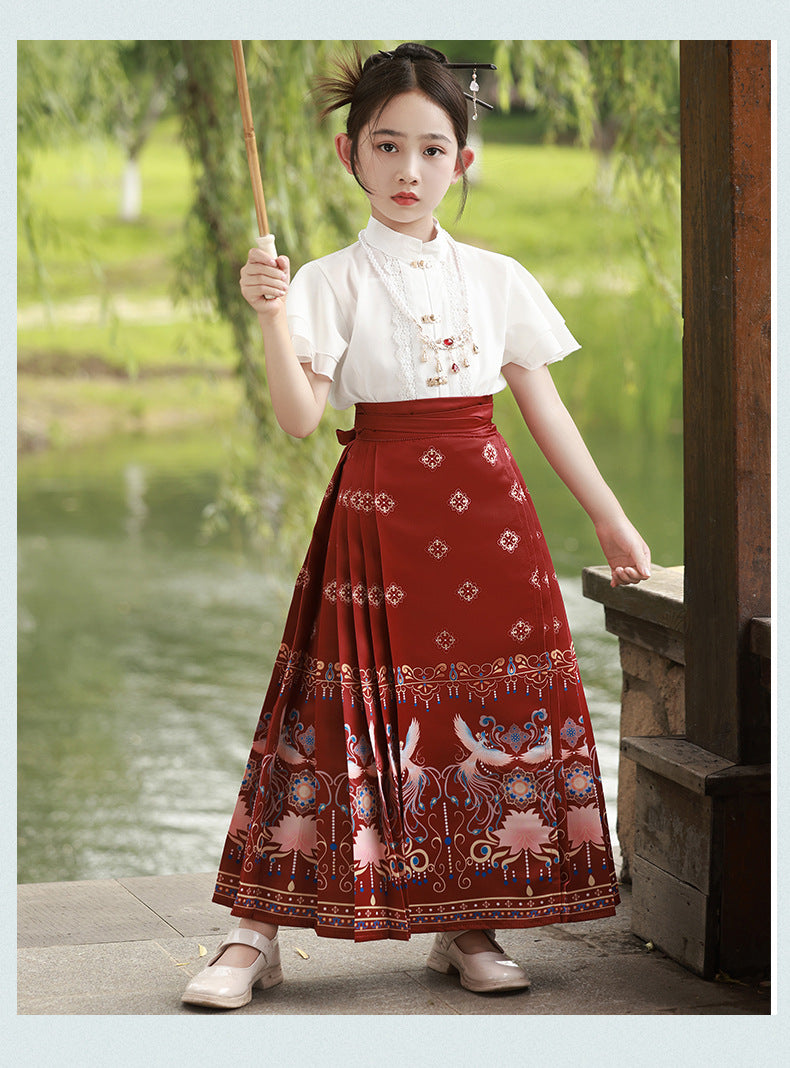 Children’s National Style Hanfu | Big Girls Ming Dynasty Tang Suit Outfit