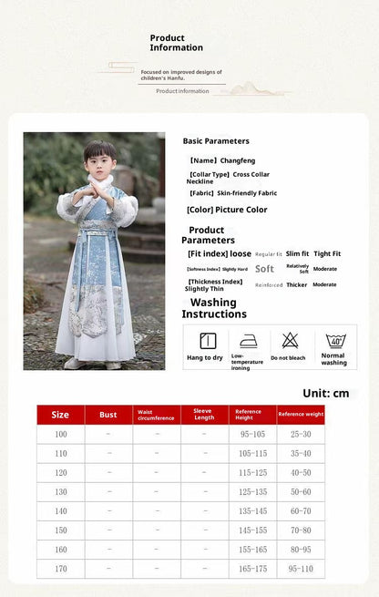 Children’s Chinese Style Hanfu | Autumn Winter Boys’ National Style Tang Suit