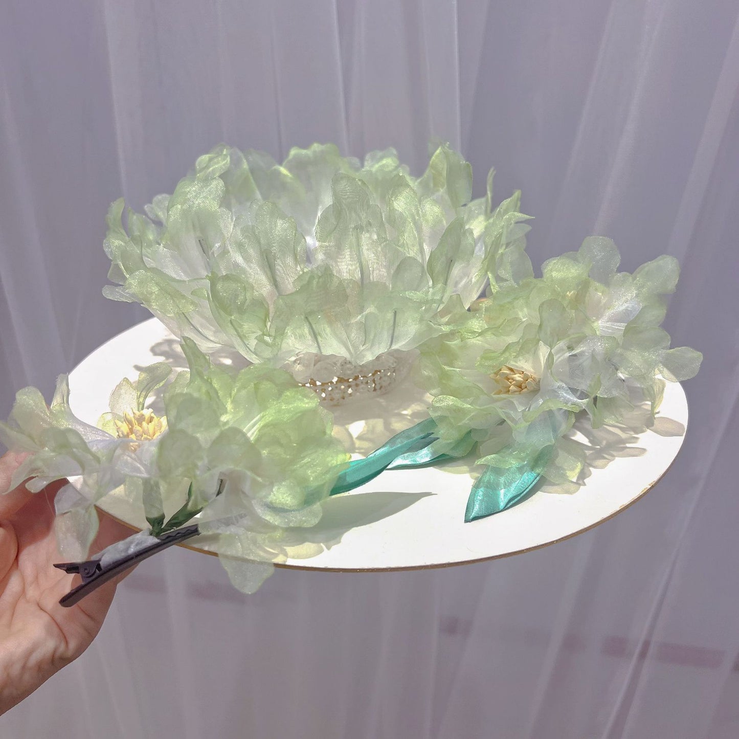 Ancient Style Forest Sweet Perm Flower Hair Crown Hanfu Handmade Hairpin