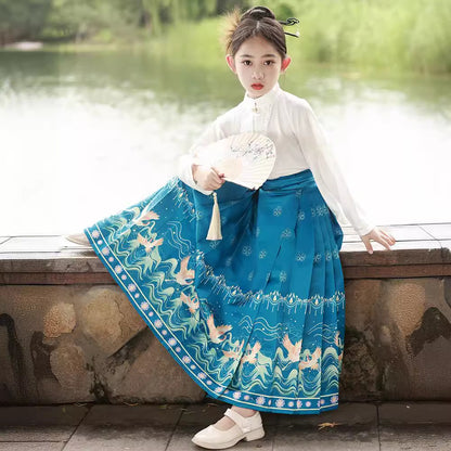 Children’s National Style Hanfu | Big Girls Ming Dynasty Tang Suit Outfit