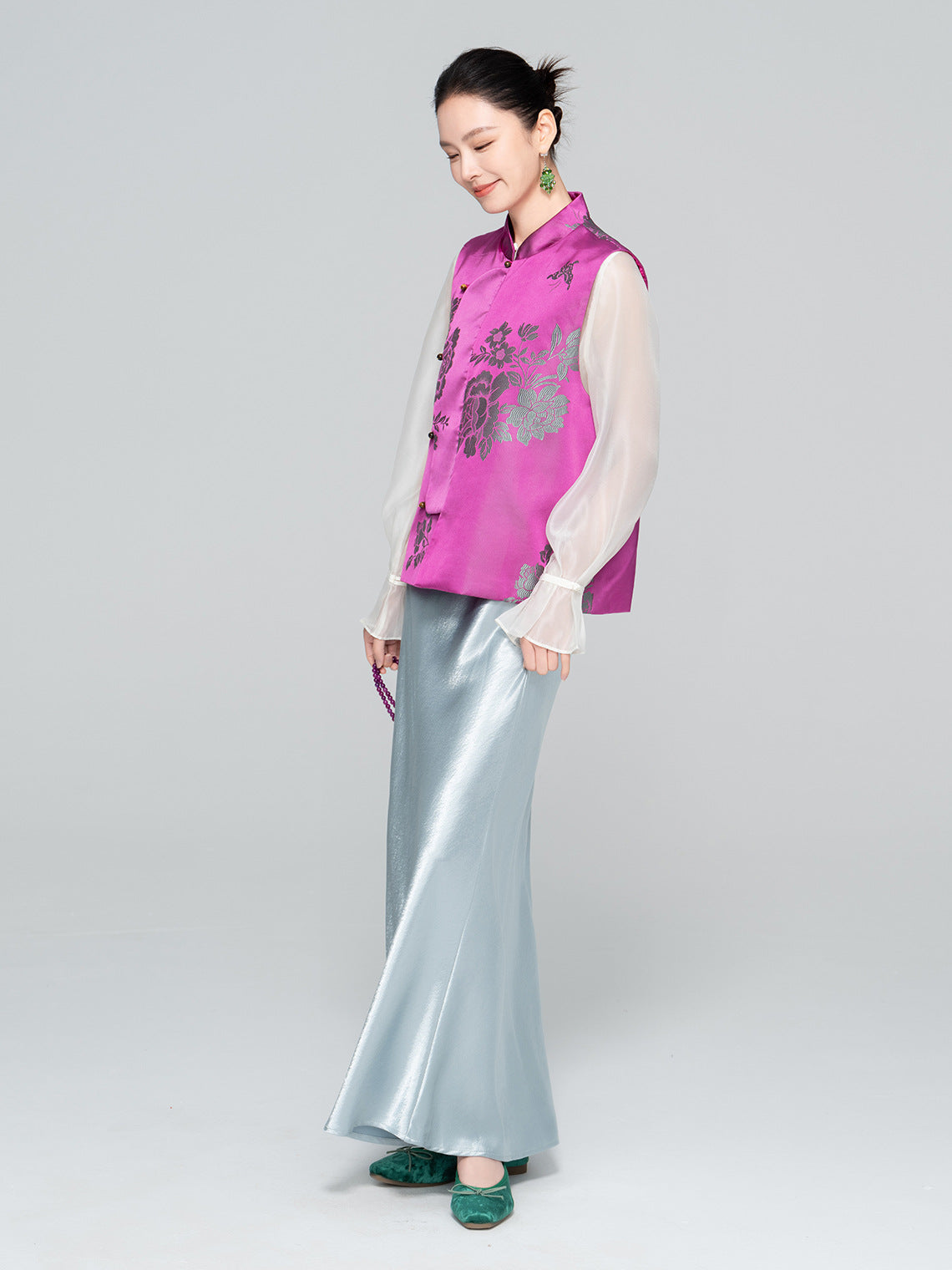 Stylish Jacquard Sleeveless Vest