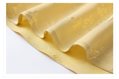 Elegant New Chinese Embroidered Jacquard Cardigan & Strap Dress Set