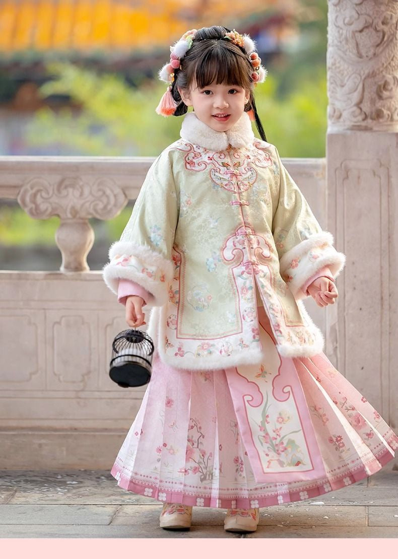 Children’s New Chinese Style Hanfu | Winter Ming Dynasty Outfit for New Year