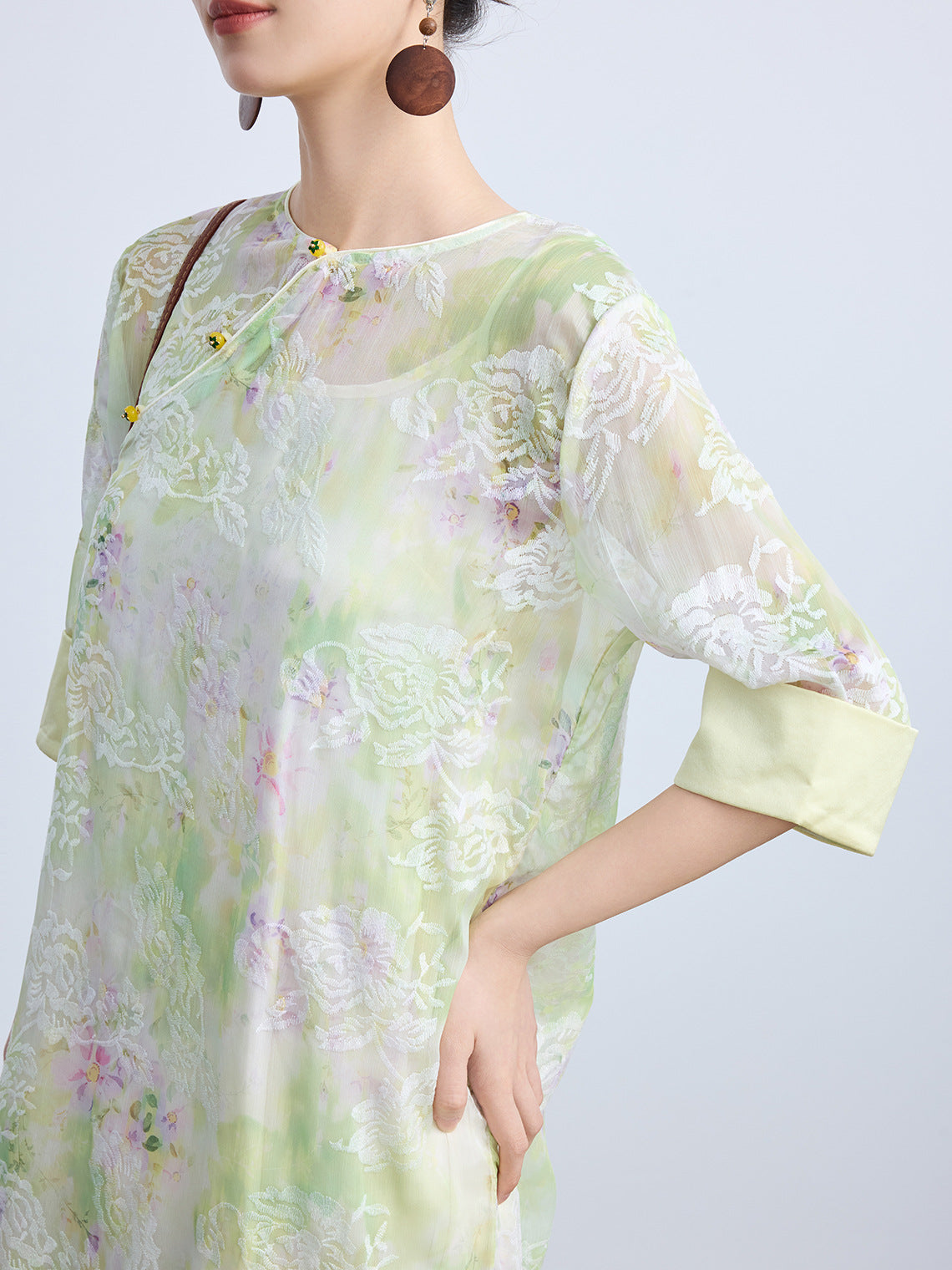 High-End Women's Qipao – Loose Elegant Retro Summer Dress