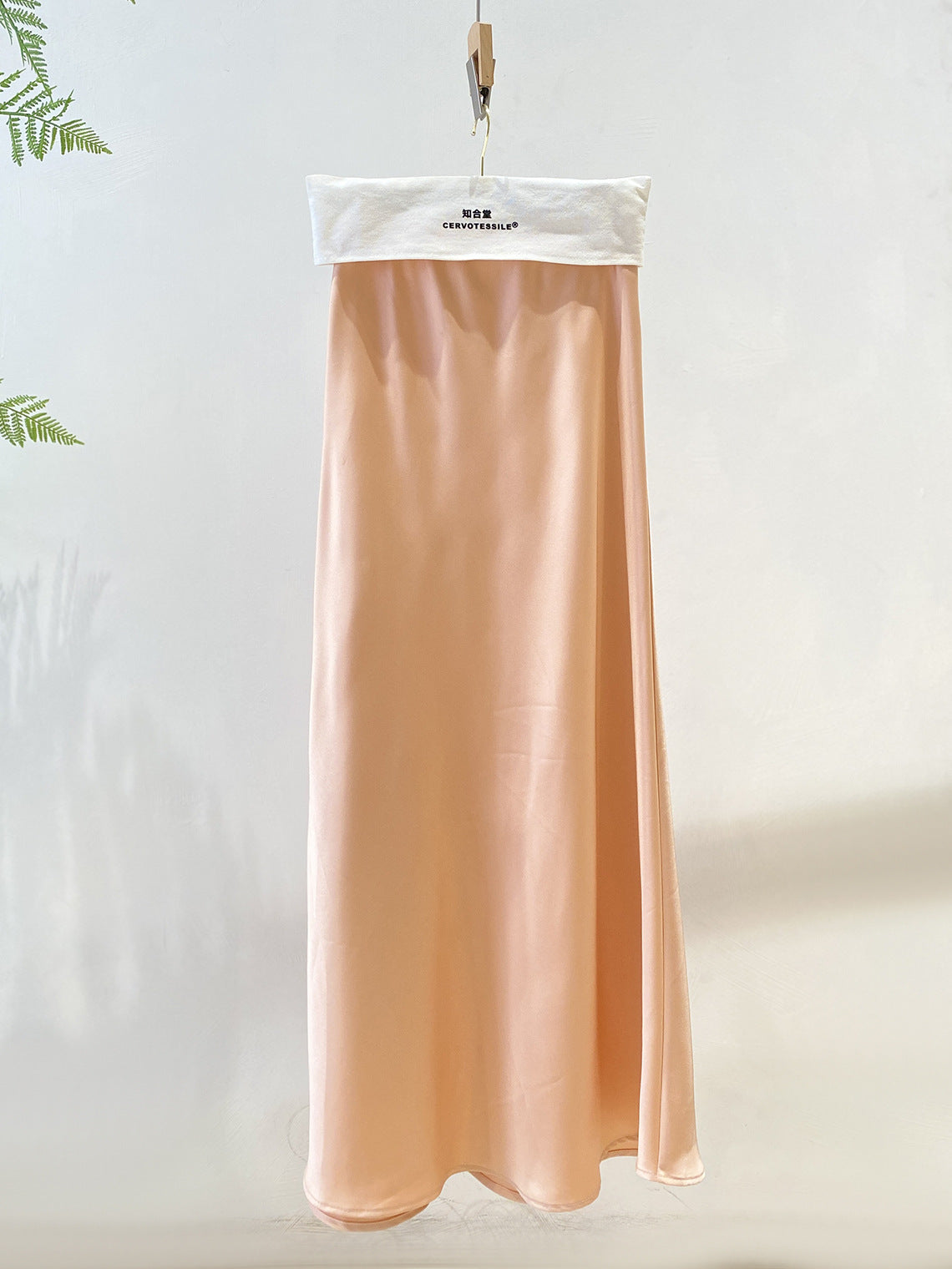 High-Waist Glossy Asymmetrical Mermaid Half Skirt