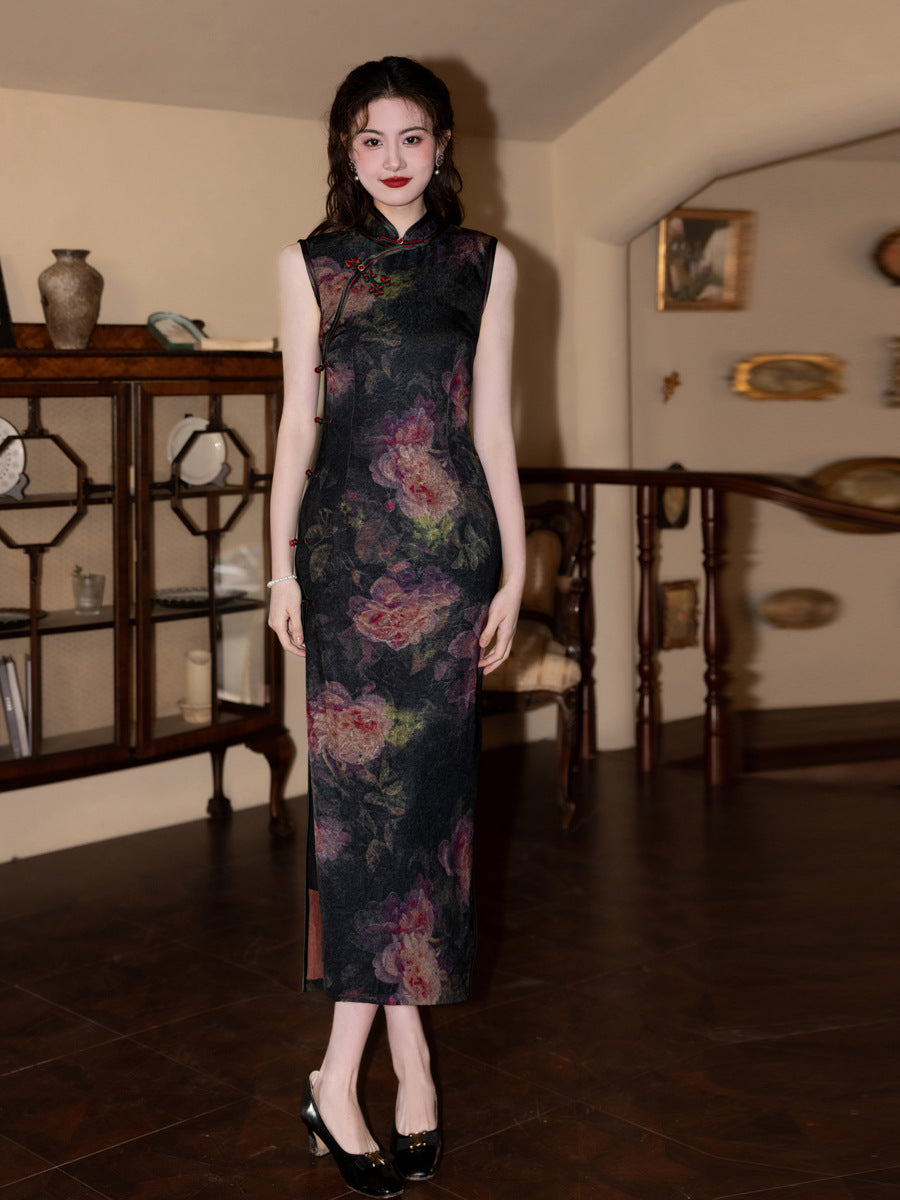 Exquisite Waist-Cinching Qipao – Elegant Everyday Wear Dress