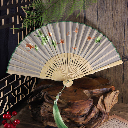 Ancient Style Suzhou Embroidered Fan — Portable Chinese Style Fan