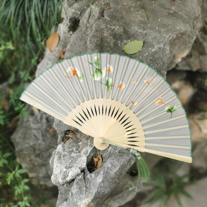 Handmade Suzhou Embroidery Folding Fan — Chinese Style Craft Gift