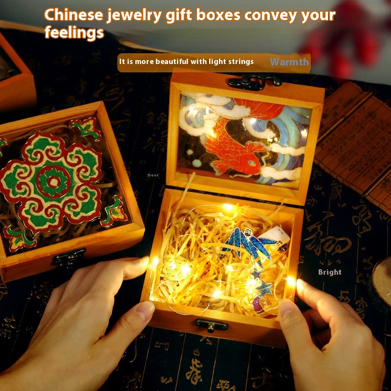 Handmade Cloisonné Enamel Jewelry Box DIY Kit — Chinese Style Craft Gift Set