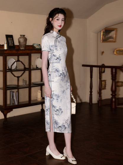 New Chinese Style Cheongsam – Spring High-End Artistic Dress