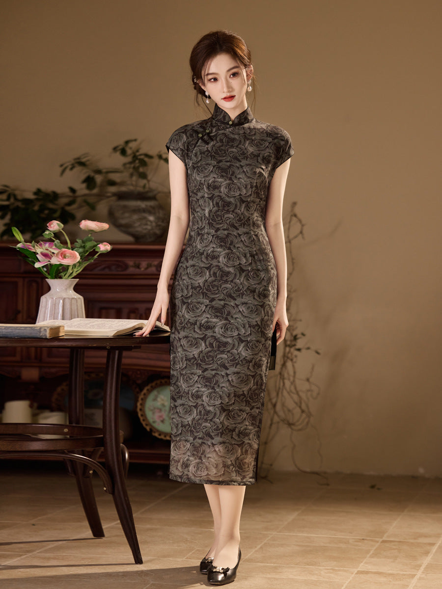 National Style Cheongsam – Breathable Elegant Dress for Women