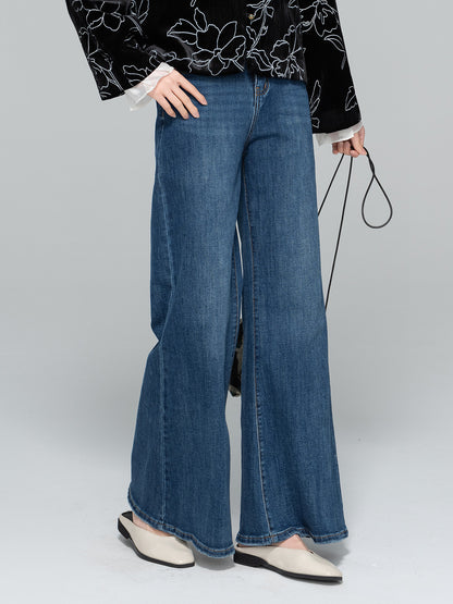 Elegant High-Waist Wide Leg Jeans for Women