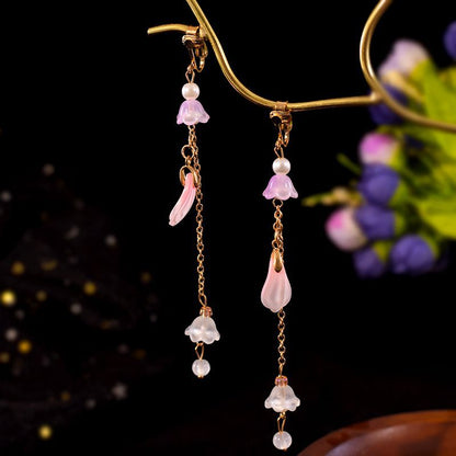 Burnt Blue Earrings | Ancient Style Tang Ming Dynasty Retro Hanfu Accessory