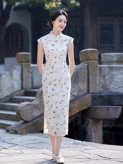 Exquisite Waist-Cinching Qipao – Elegant Everyday Wear Dress