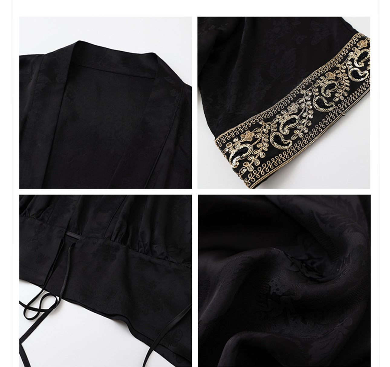 Summer New Chinese Printed Rayon Shirt & Strap Dress Set