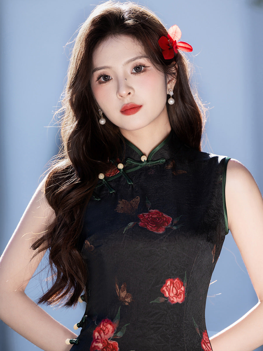 New Chinese Style Qipao – Elegant Daily Wear Dress for Girls