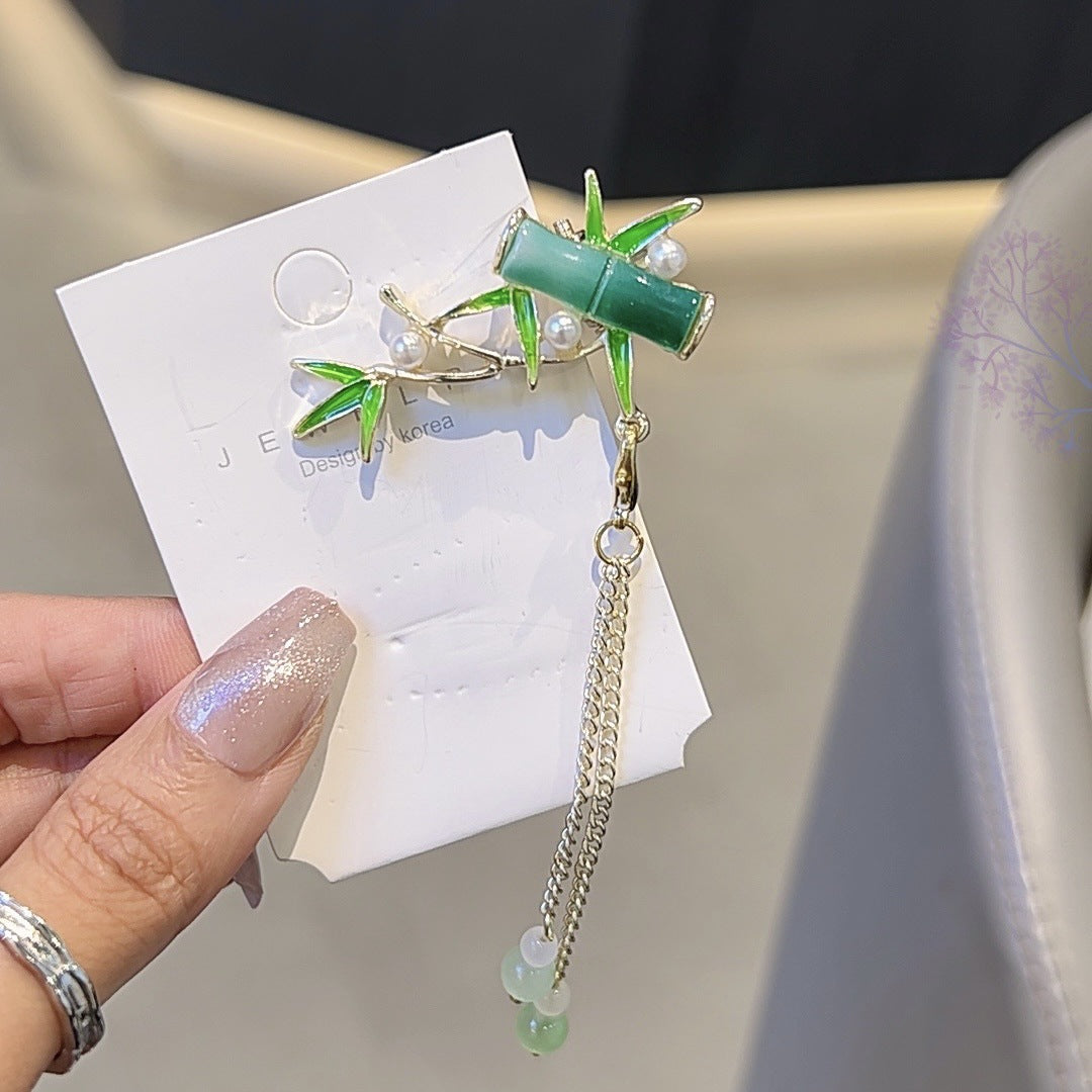 New Chinese Style Bamboo Hair Clip Simple Side Bangs Hair Accessory