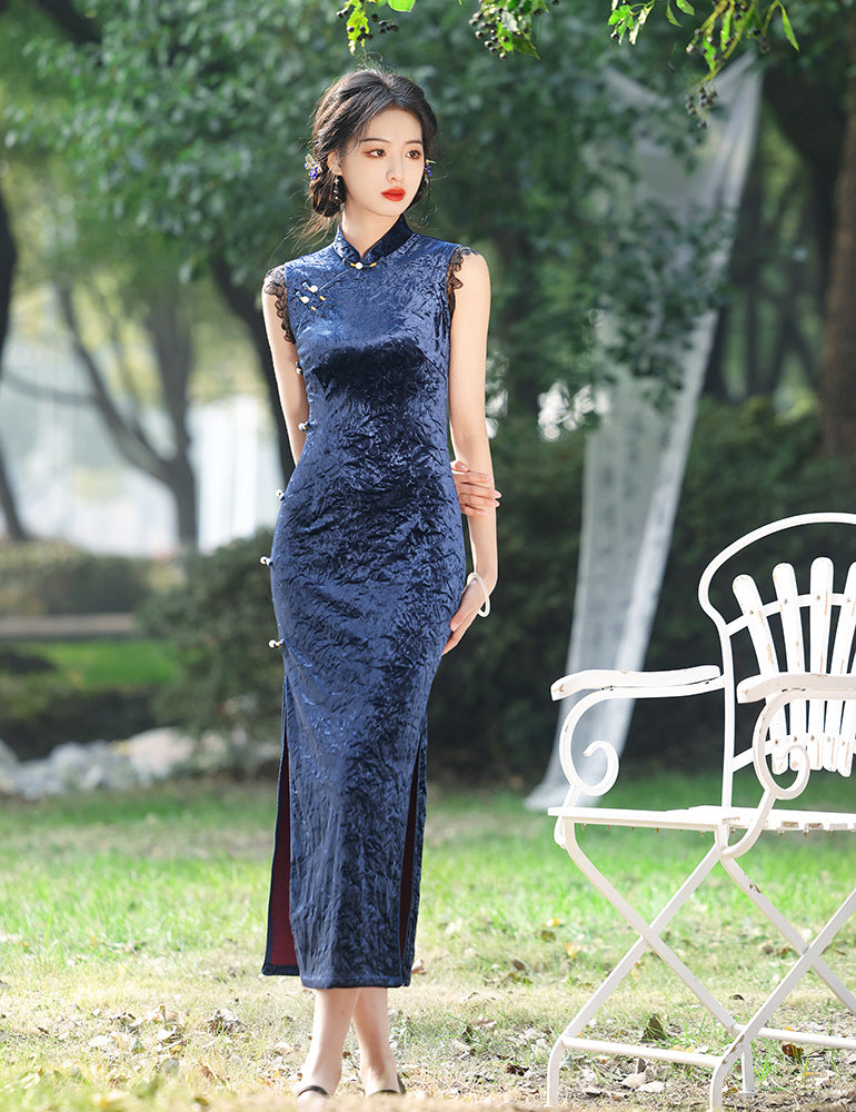 Improved Slim Fit Qipao – Elegant Daily Wear Dress