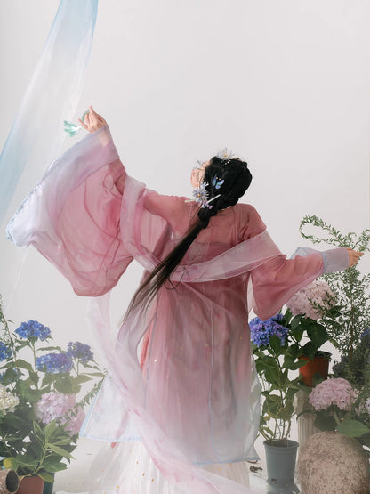Immortal Cultivation Hanfu — Spring Summer Elegant Tang Style Set