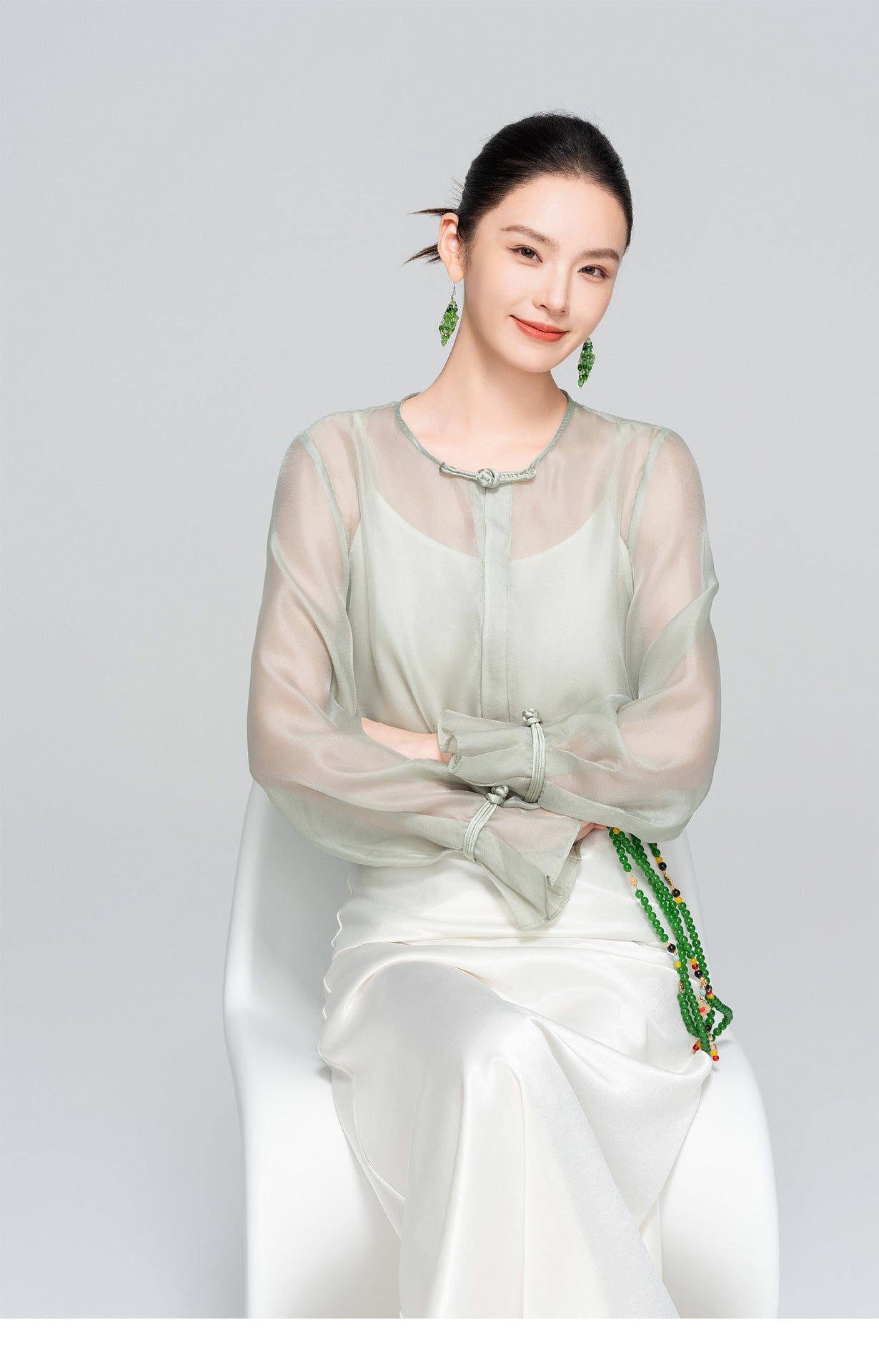 Lightweight Autumn Casual Round Neck Shirt for Women