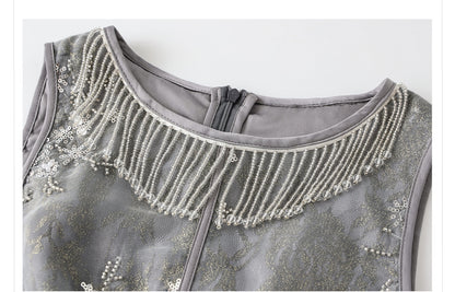 Elegant National Style Jacquard Beaded Embroidery Women's Set