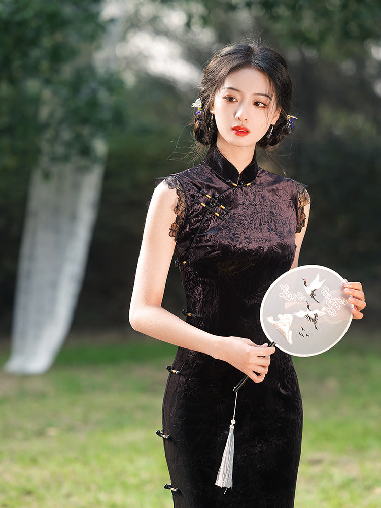Improved Slim Fit Qipao – Elegant Daily Wear Dress