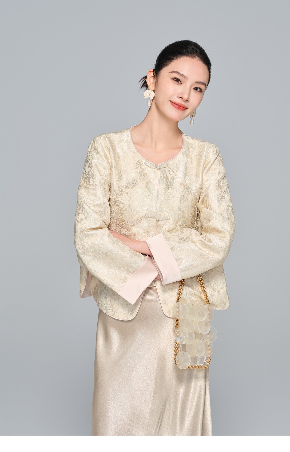 Stylish High-End Beaded Jacket