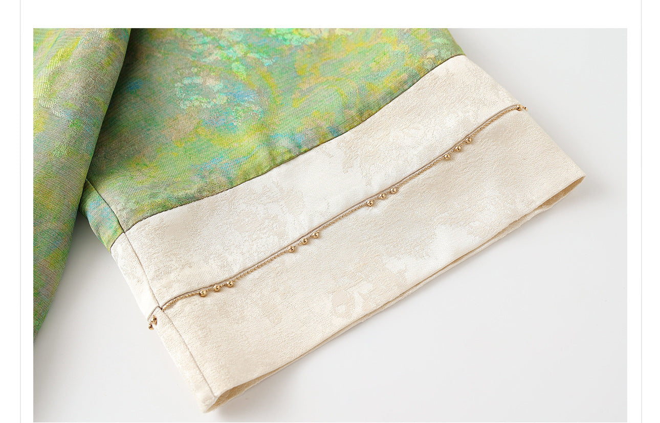 Early Autumn New Chinese Style Silk Lace-Up Short Coat | Retro Thin Top for Women