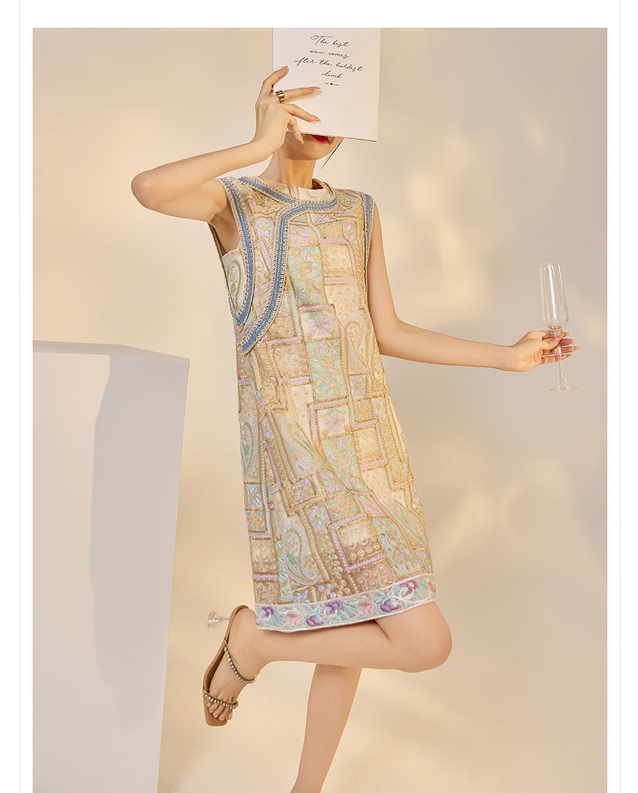 High-End Summer Dress for Women |New Chinese Style Embroidered Long Dress