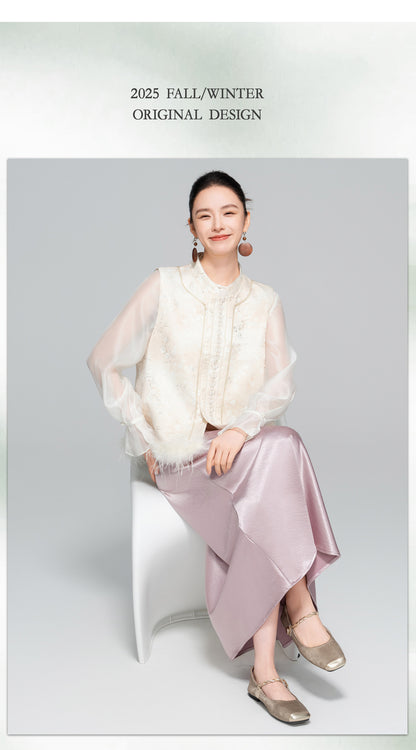 Elegant Slimming Long Satin Mermaid Skirt for Women