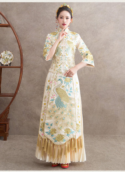 Chinese Wedding Xiuhe Dress Bride & Groom Plus Size Set