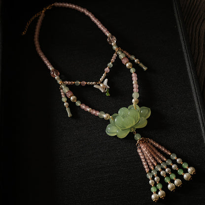 Ancient Costume Hanfu Necklace | Elegant Horse Face Skirt Fresh Jewelry Accessory