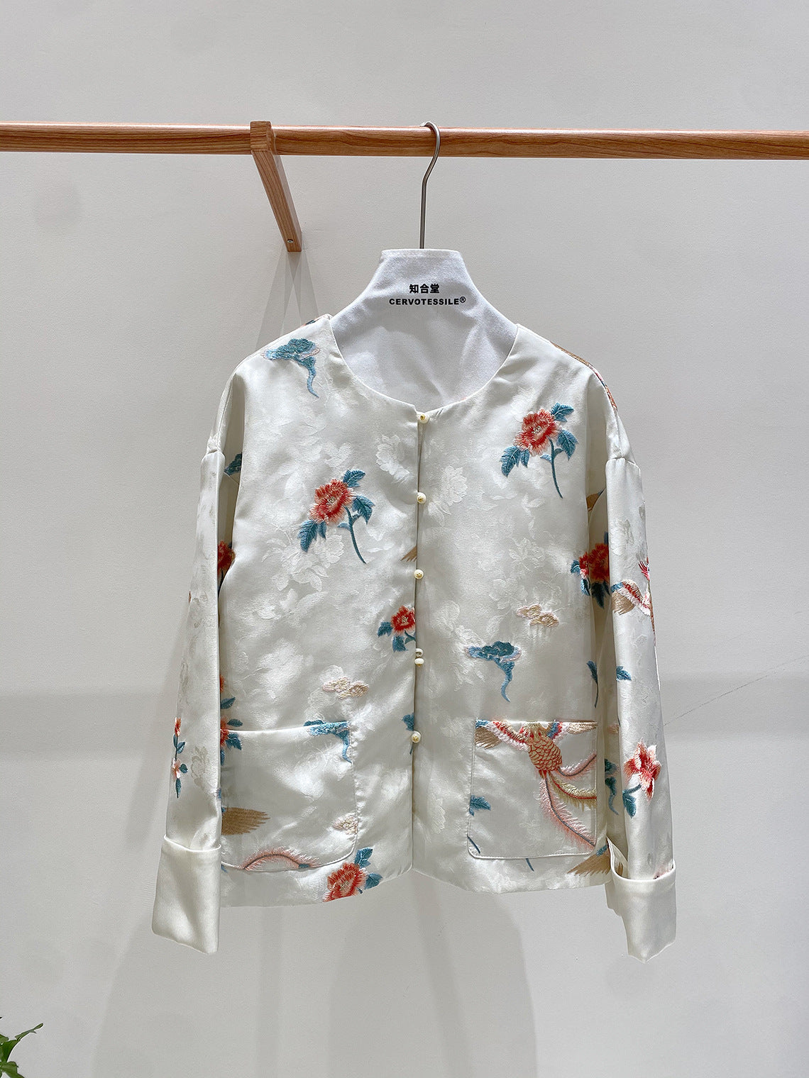 Elegant Loose Embroidered Jacket