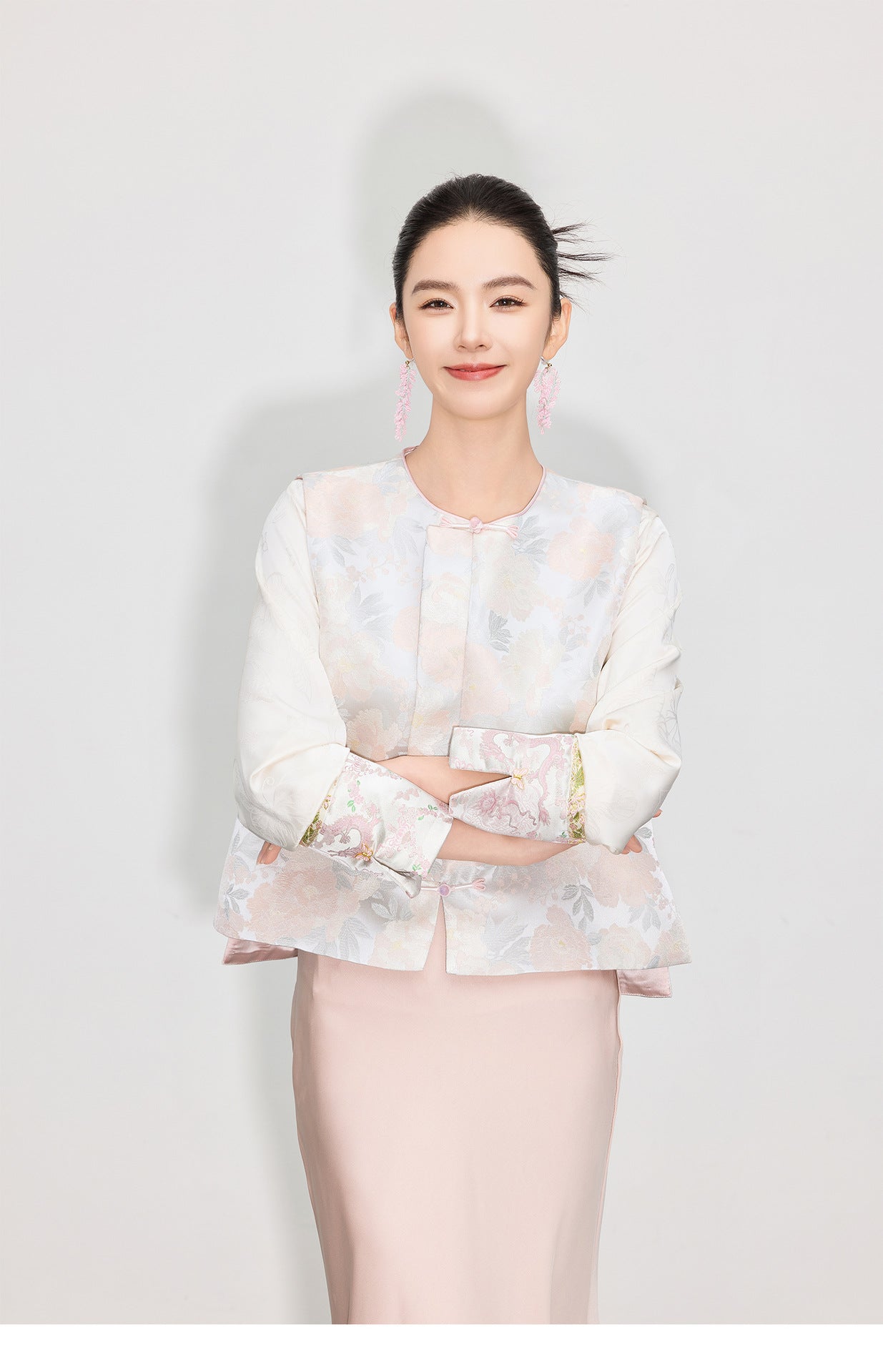 Light National Style Jacquard Vest Chinese Style