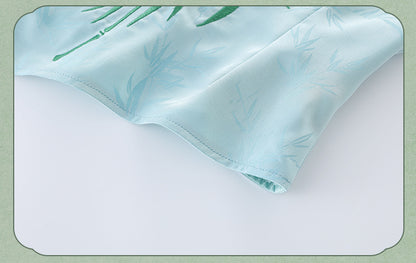 Children’s Chinese Summer Set — Shirt Top & Loose Wide-Leg Pants