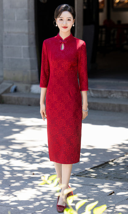 Retro Republic of China Style Qipao – Toasting & Family Occasion Dress