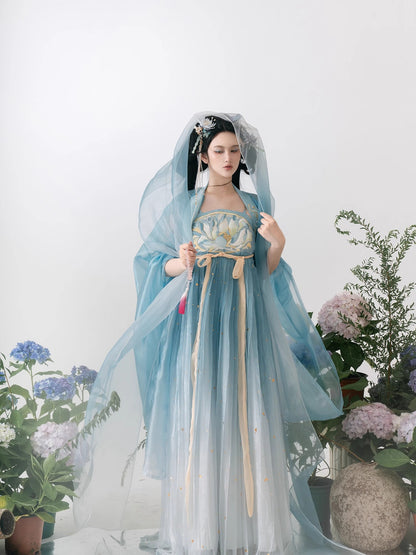 Immortal Cultivation Hanfu — Spring Summer Elegant Tang Style Set