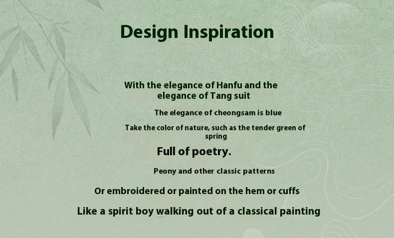 National Style Hanfu-Inspired Summer Set — Top & Pants for Children