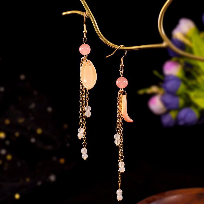 Burnt Blue Earrings | Ancient Style Tang Ming Dynasty Retro Hanfu Accessory