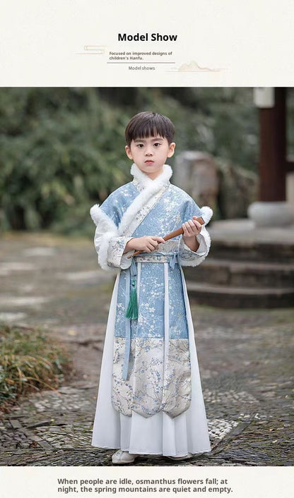 Children’s Chinese Style Hanfu | Autumn Winter Boys’ National Style Tang Suit