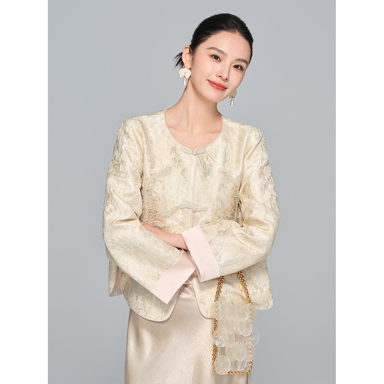 Stylish High-End Beaded Jacket