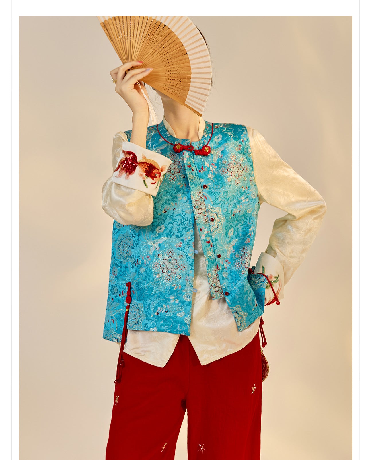 Early Autumn Retro Embroidered Vest | New Chinese Style Women's Top