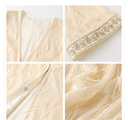 Autumn High-End Embroidered Tassel Cardigan | New Chinese Style Top