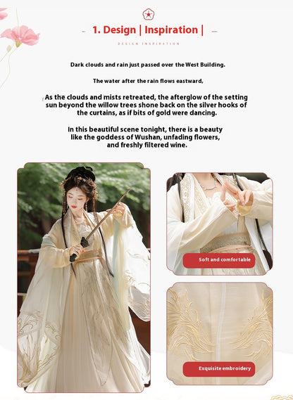 Fairy Song Hanfu Costume — Elegant Waist-Length Ru Skirt Outfit