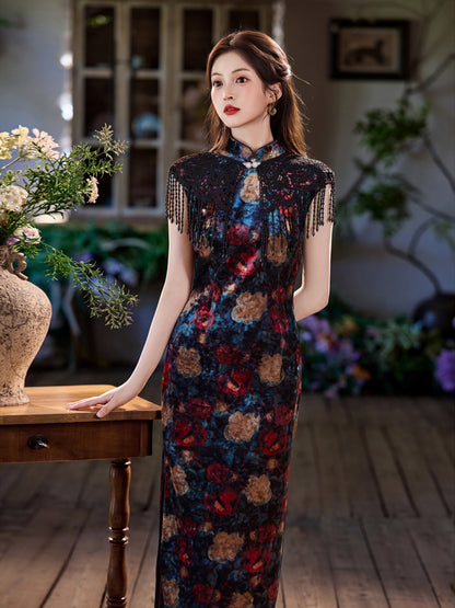 New Chinese Style Cheongsam – Retro Sleeveless Slimming Dress