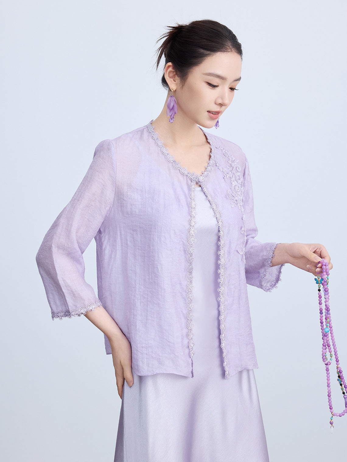 High-End Chinese Style Thin Summer Cardigan