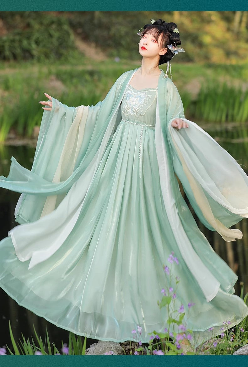 Super Fairy Hanfu Outfit — Improved Zen Hezi Dress for Women
